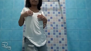 Sultry Young Filipina Babe Gets Wet And Soapy In The Shower