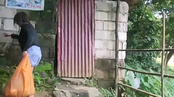 Filipina Whore Gets Filthy And Fucked Raw In A Grimey Public Toilet By The River